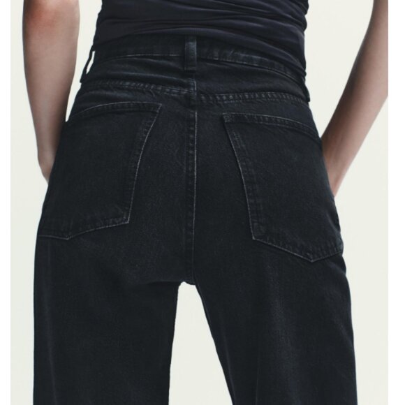 ZARA TRF HIGH RISE WIDE LEG JEANS - Picture 3 of 7